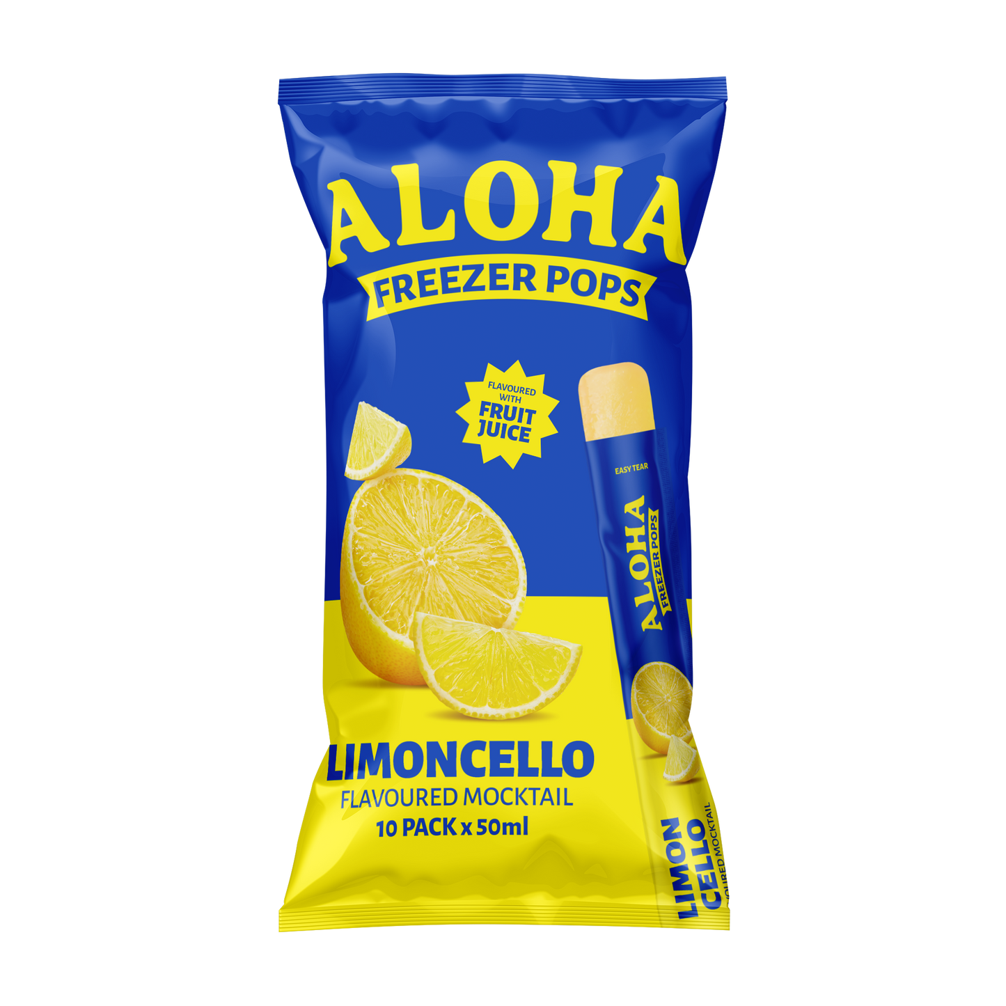 Aloha Limoncello Freezer Pops 50ml