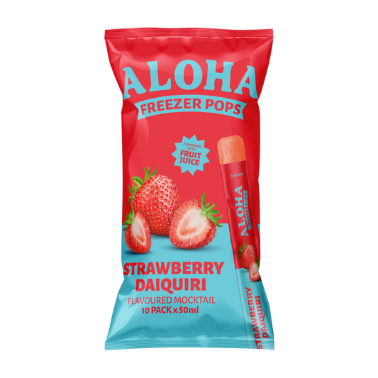 Aloha Strawberry Daiquiri Freezer Pops 50ml