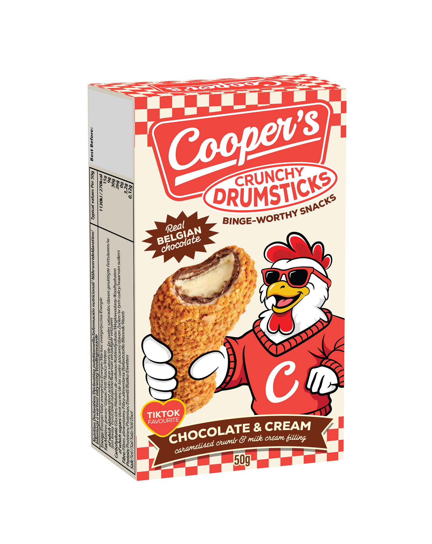 Cooper's Crunchy DrumChicks Chocolate Chicken Viral Snack