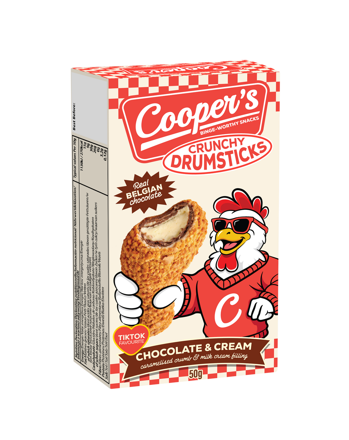 Cooper’s Binge-Worthy Snacks Crunchy DrumChicks Chocolate Chicken Viral Snack