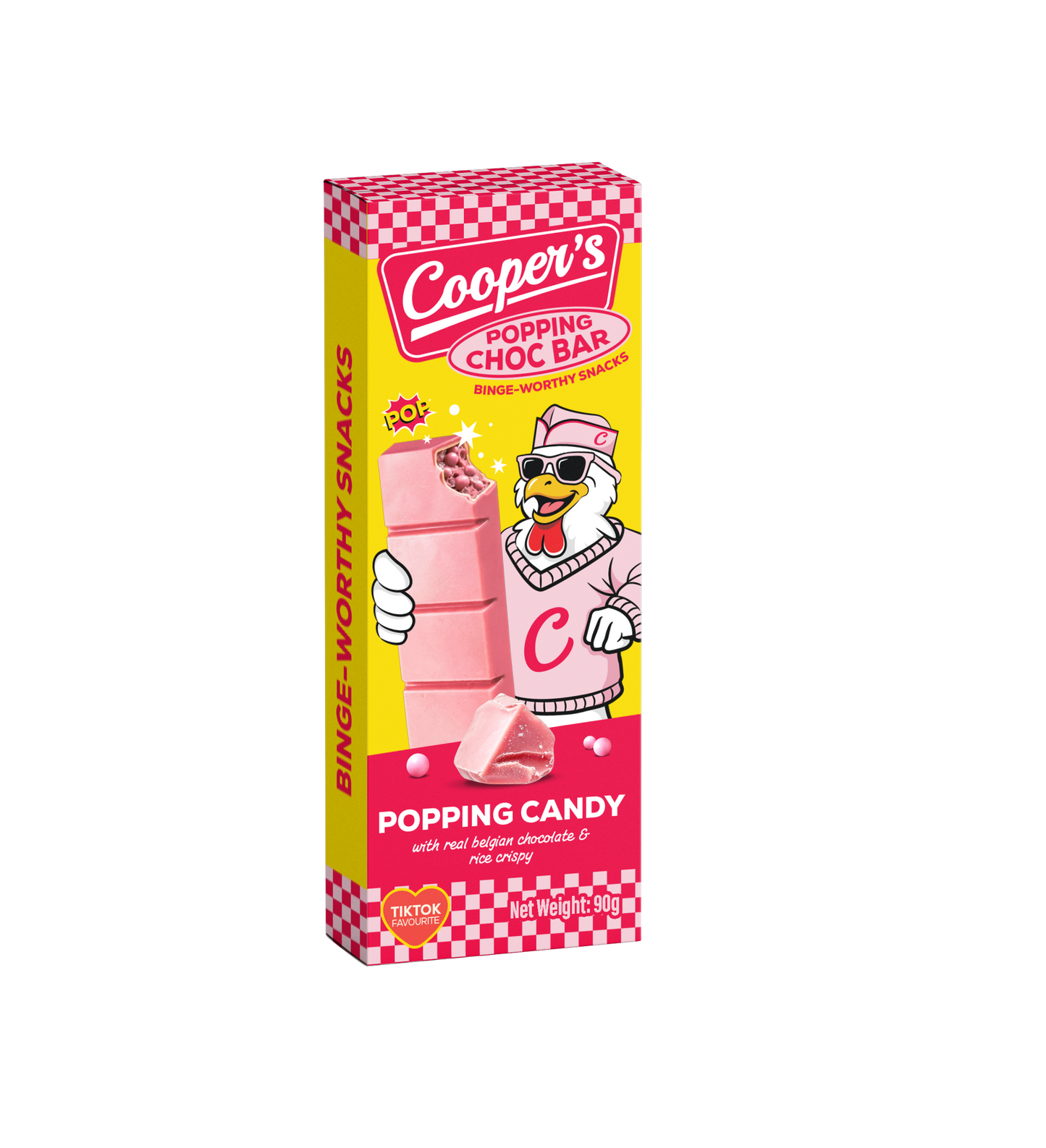 Cooper's choco bar with popping candy
