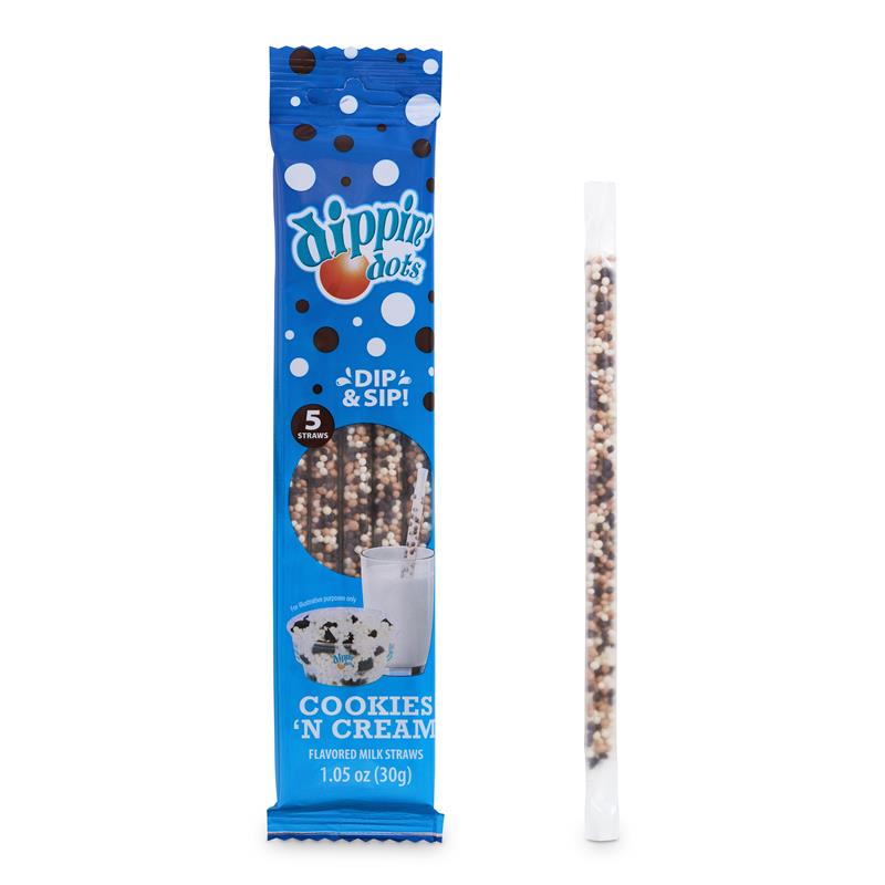 Dippin' Dots Cookies N’ Cream Milk Straws