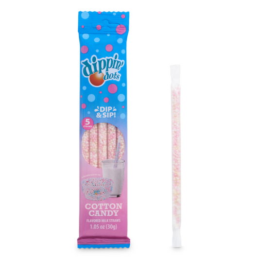 Dippin' Dots Cotton Candy Milk Straws