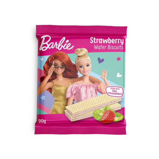 Barbie Strawberry Wafer Biscuits 90g