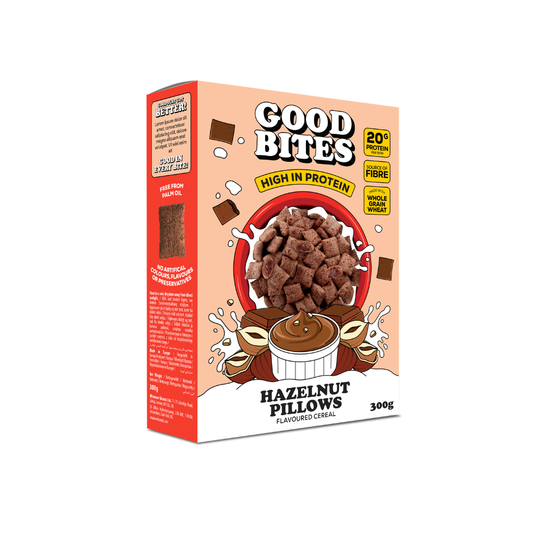 Good Bites of Protein Hazelnut Pillows Cereal 300g